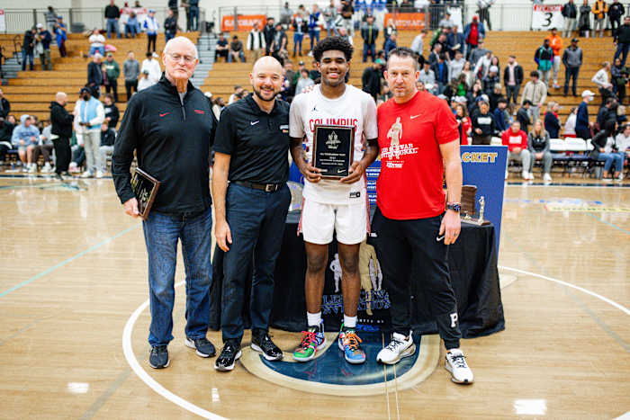 Columbus Harvard Westlake boys basketball Les Schwab Invitational December 30 2023 Naji Saker 2 -Southridge Harvard Westlake boys basketball Les Schwab Invitational postgame December 2023 Naji Saker-409